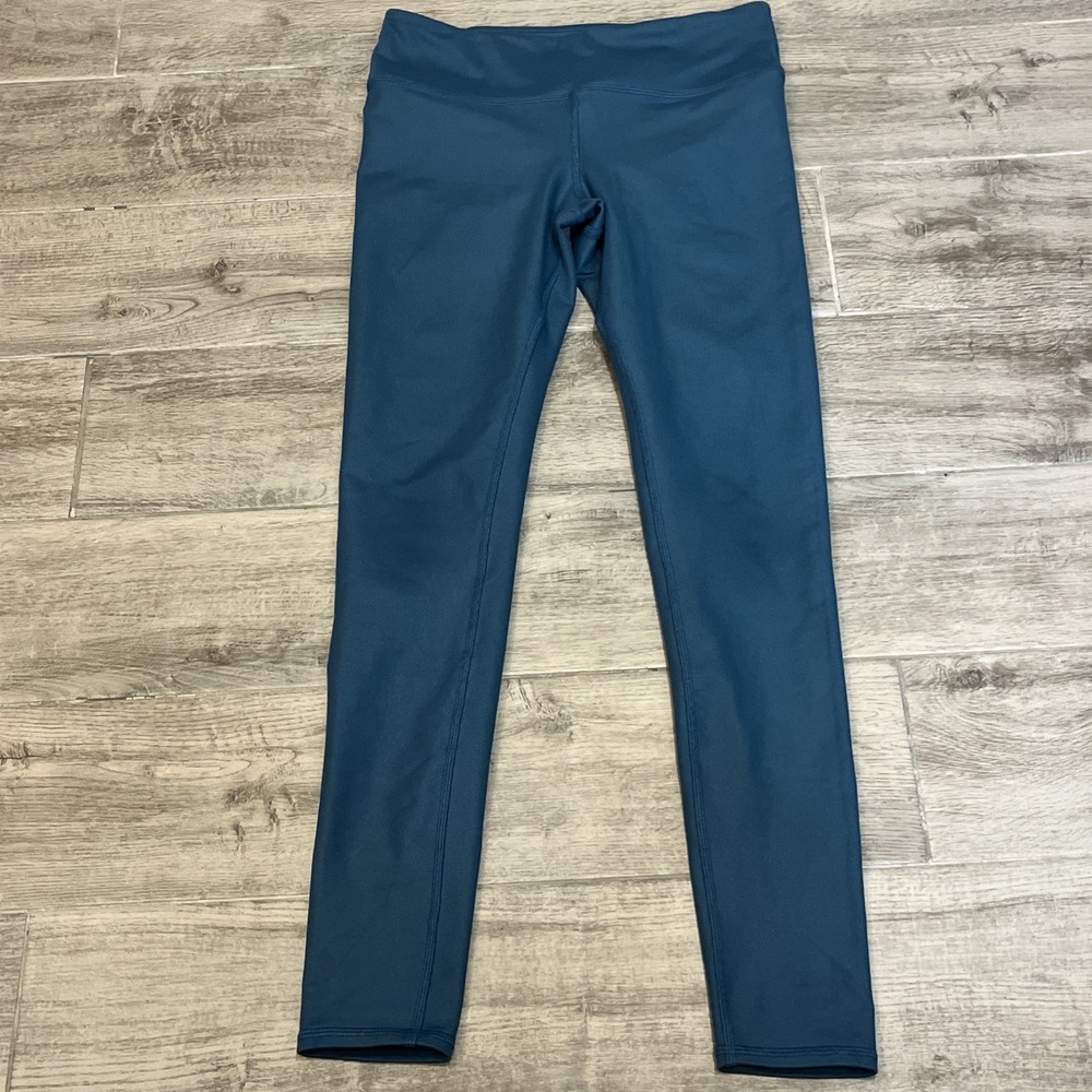 ALO Airlift Women's Size Small Teal Green Leggings Yoga Pilates Running Athletic